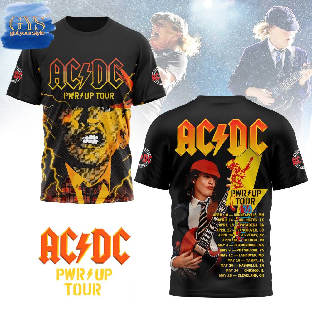 ACDC Power Up Tour 2025 Limited Edition Shirt Premium Merchandise