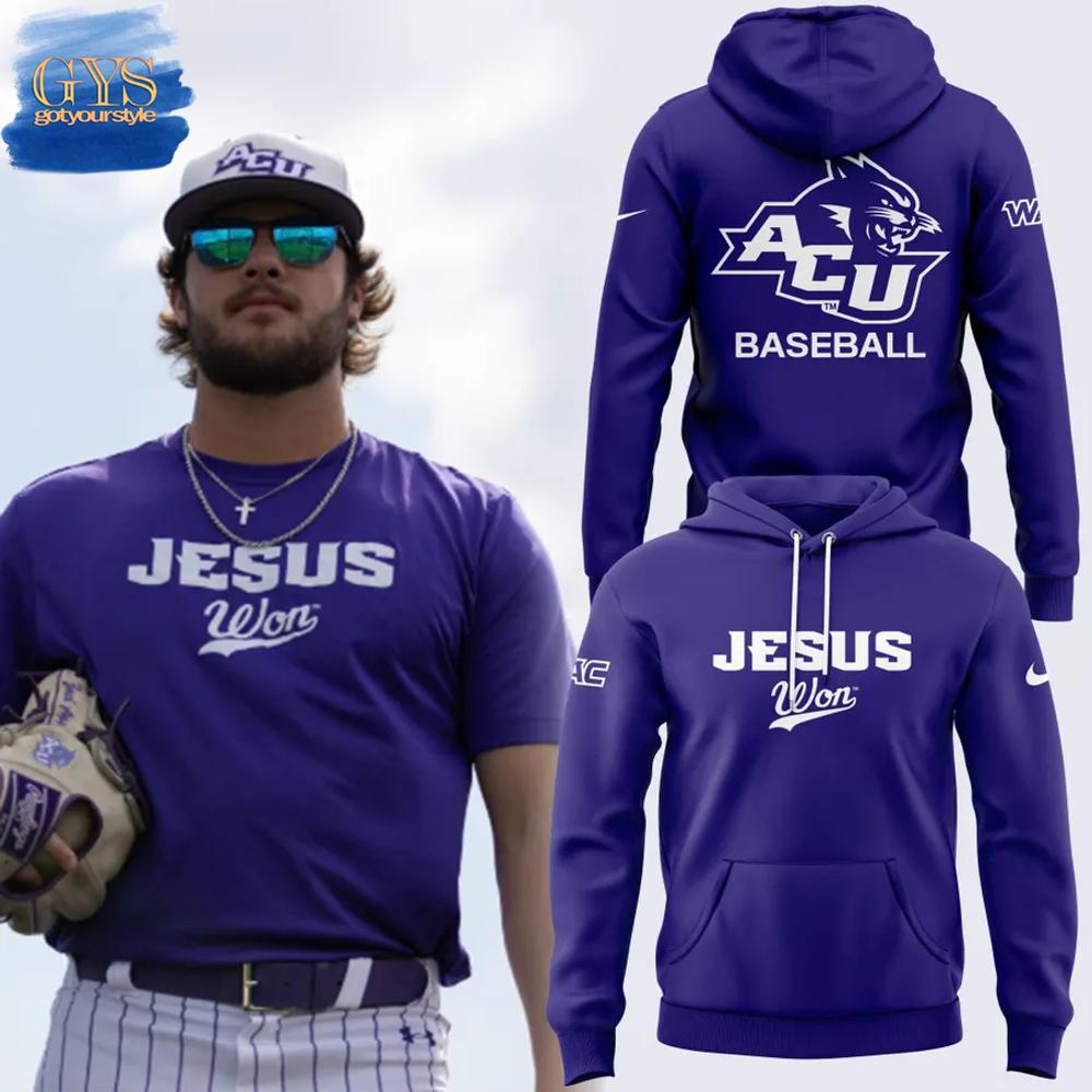ACU Baseball Jesus Won Limited Edition Hoodie