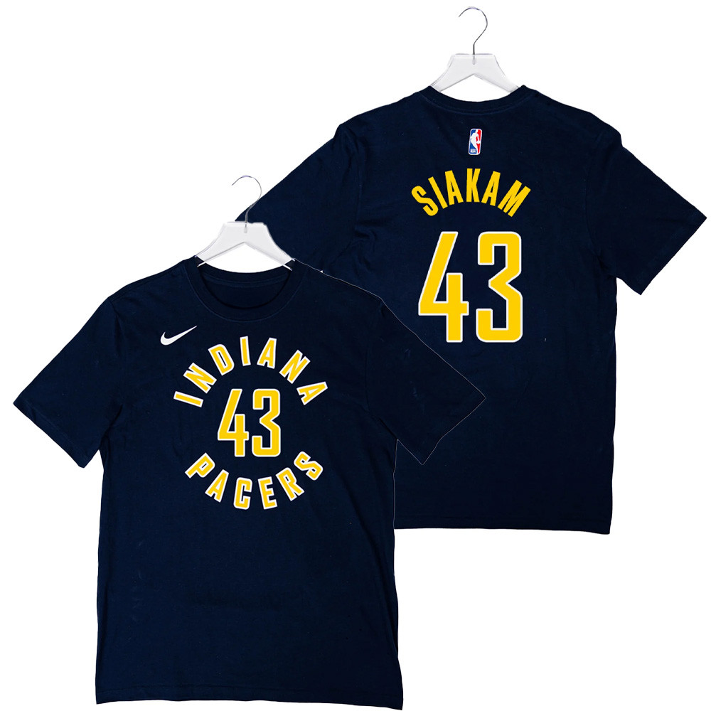Adult Indiana Pacers #43 Pascal Siakam Icon T-shirt by Good Gifts For Basketball Fans