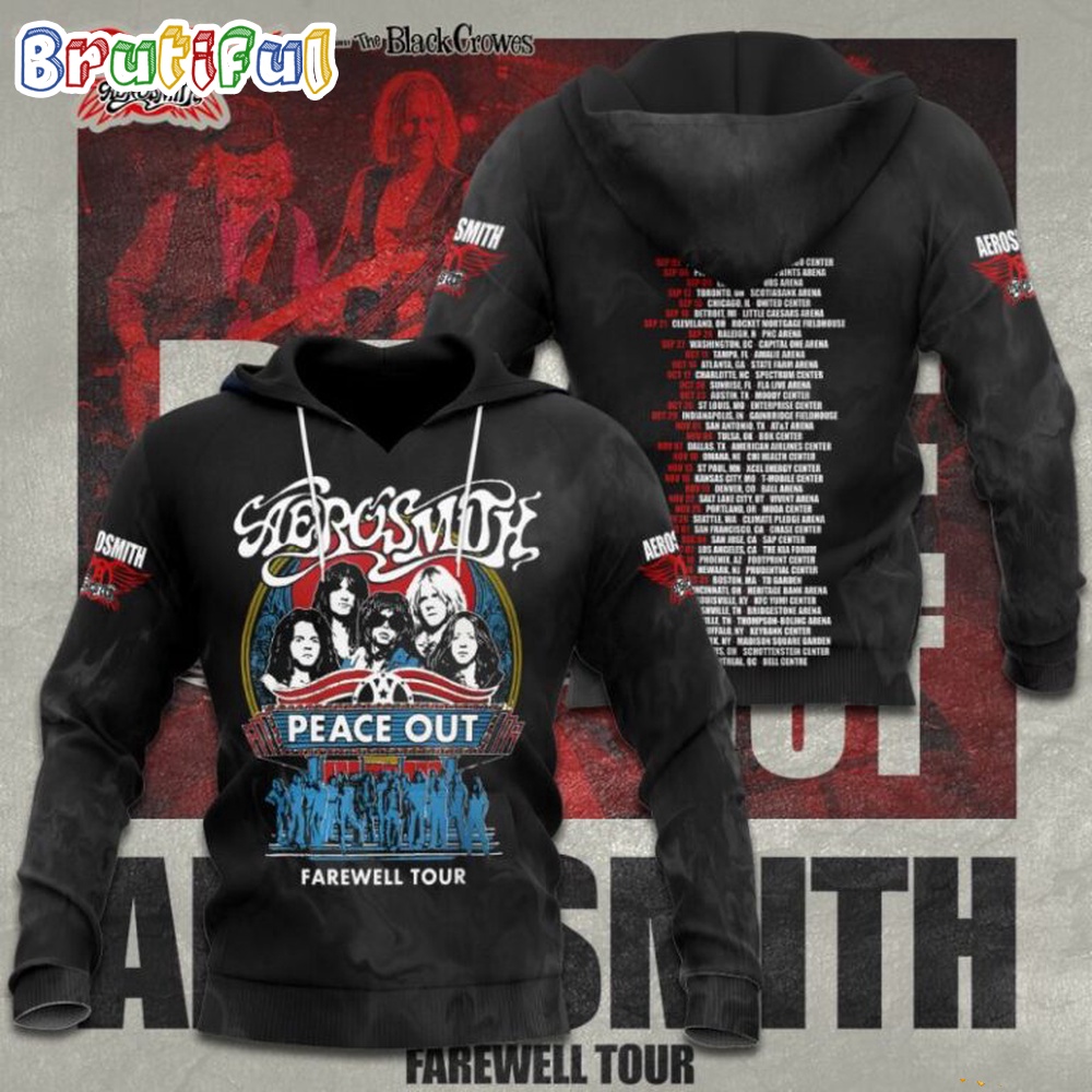 Aerosmith Peace Out Farewell Tour Hoodie
