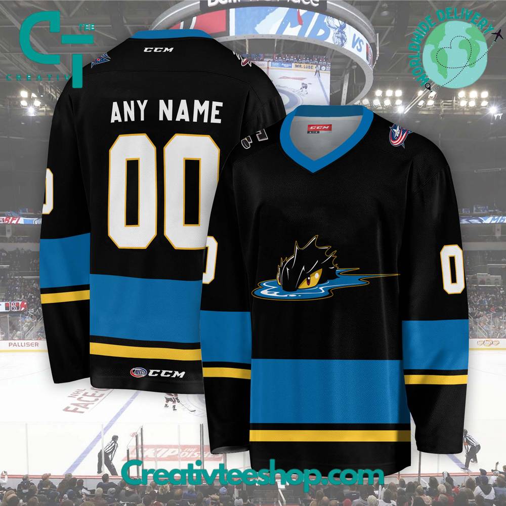 AHL Cleveland Monsters 2024 Black Hockey Jersey