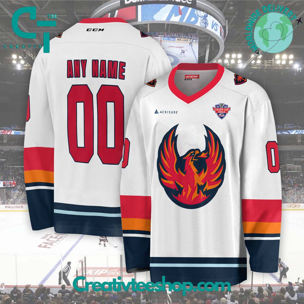 AHL Coachella Valley Firebirds 2024 White Hockey Jersey