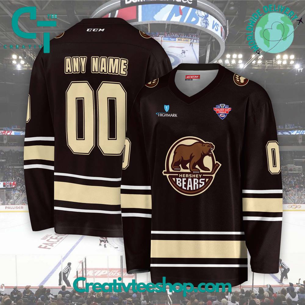 AHL Hershey Bears 2024 Black Hockey Jersey