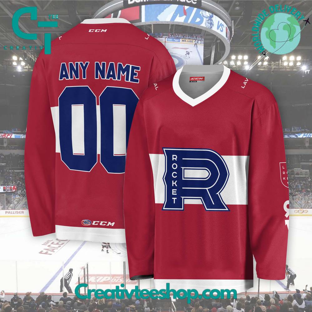 AHL Laval Rocket 2024 Red Hockey Jersey