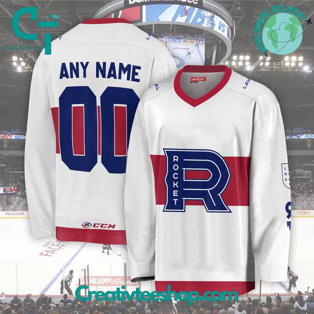 AHL Laval Rocket 2024 White Hockey Jersey