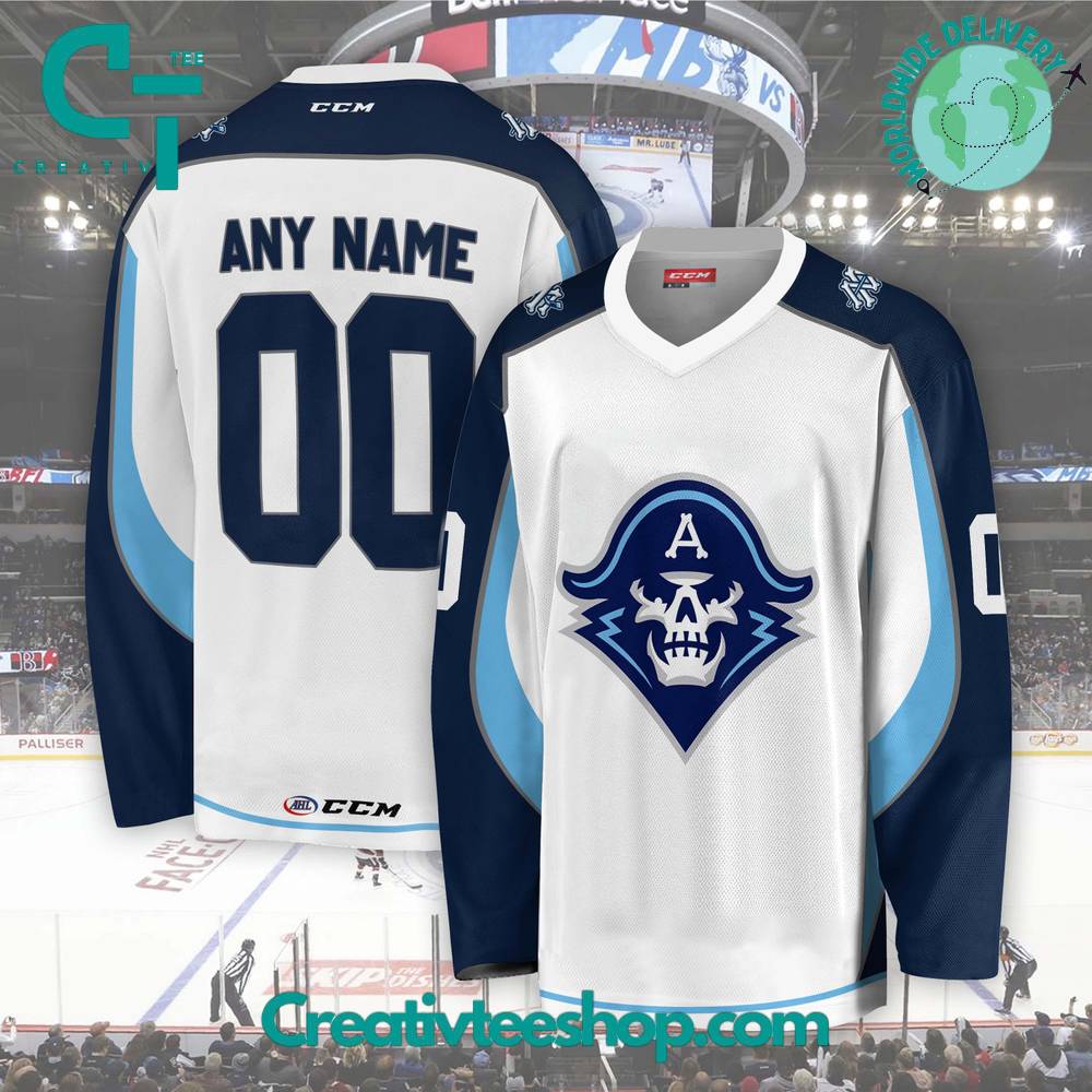 AHL Milwaukee Admirals 2024 White Hockey Jersey