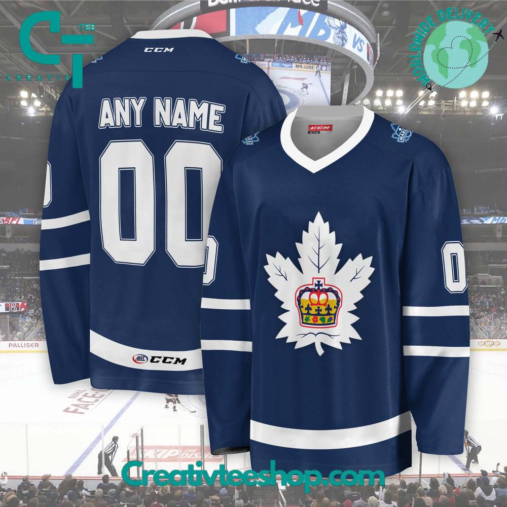 AHL Toronto Marlies 2024 Blue Hockey Jersey