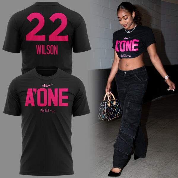 A'Ja Wilson Aces A'One T-Shirt Basketball Fans Gifts - Black, XL