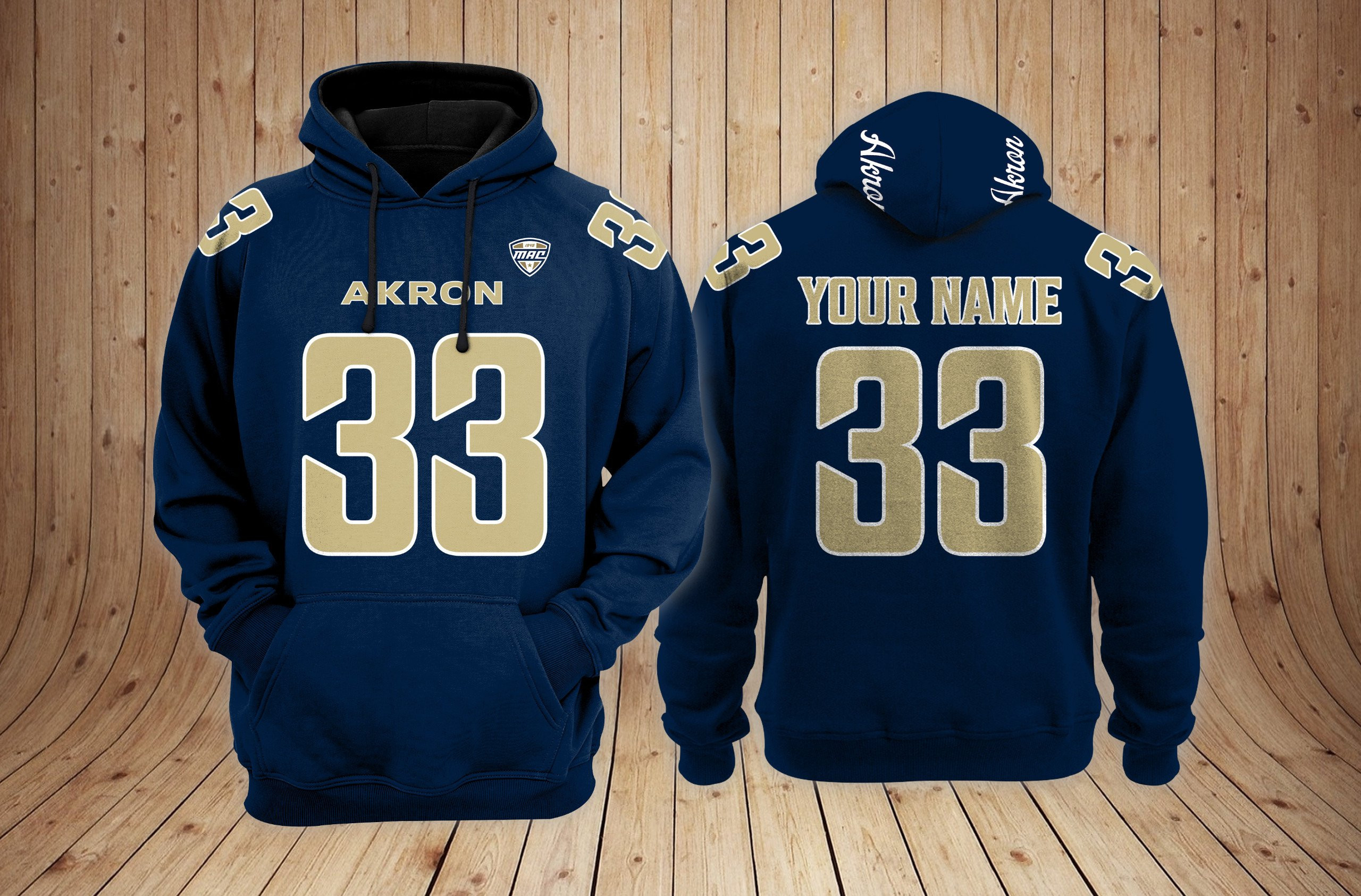Akron Zips football Hoodie NCAA Sweatshirt Hoodie Zipped Hoodie