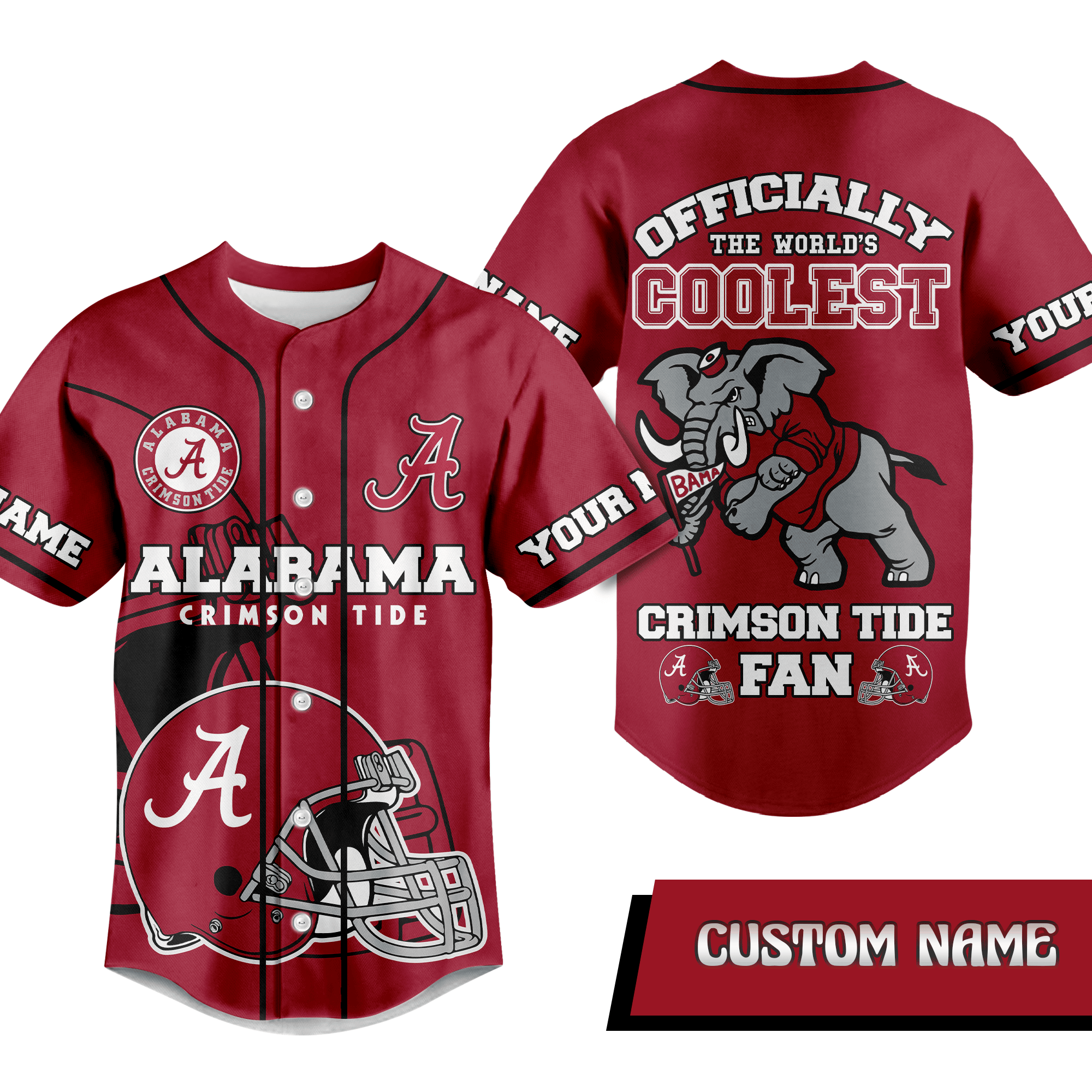 Alabama Crimson Tide Baseball Jersey For Fans