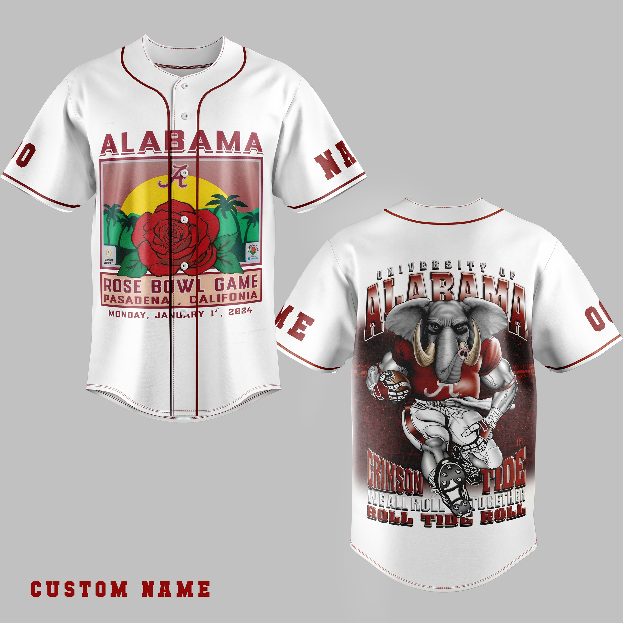 Alabama Crimson Tide Baseball Jersey For Fans