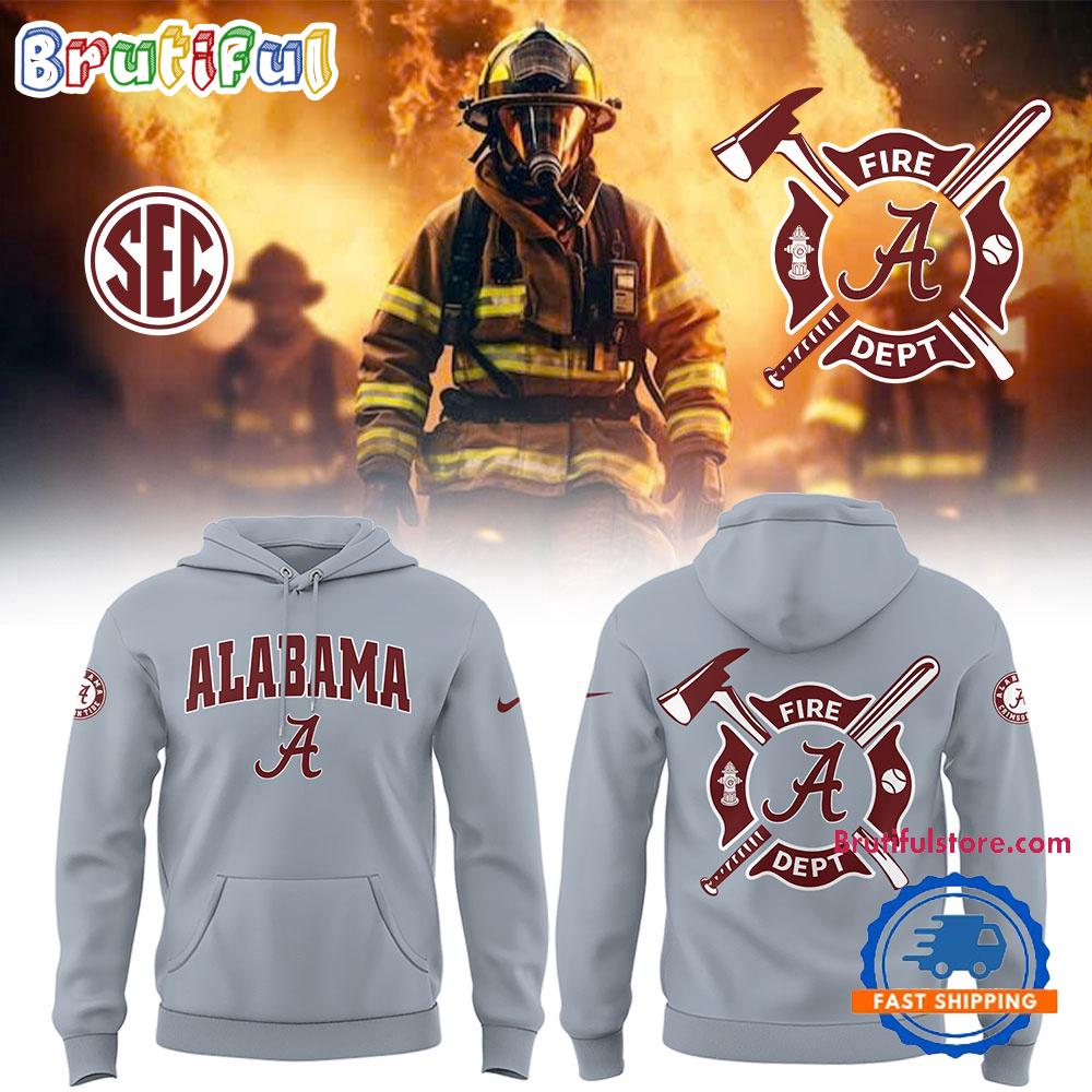 Alabama Crimson Tide Baseball x Firefighter Appreciation 2025 All Over Print Hoodie