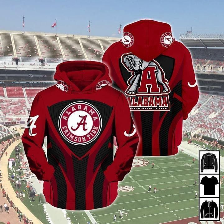 Alabama Crimson Tide Fan Hoodie Zip Hoodie