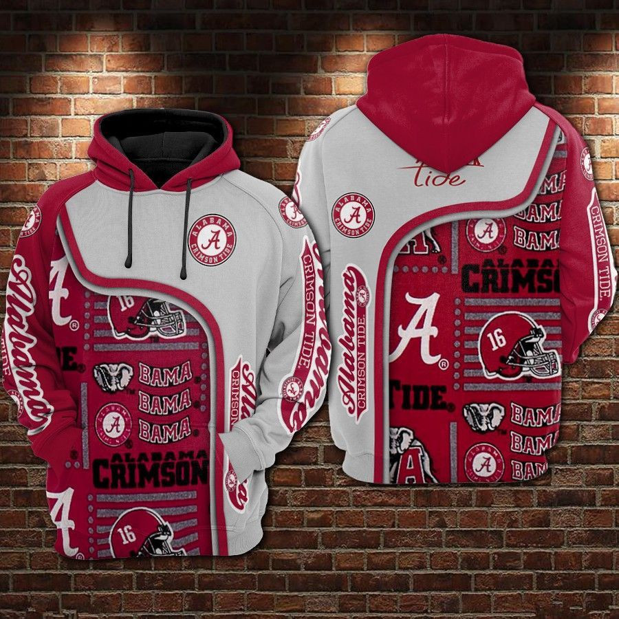 Alabama Crimson Tide Hoodie  Zip Hoodie Version 2934