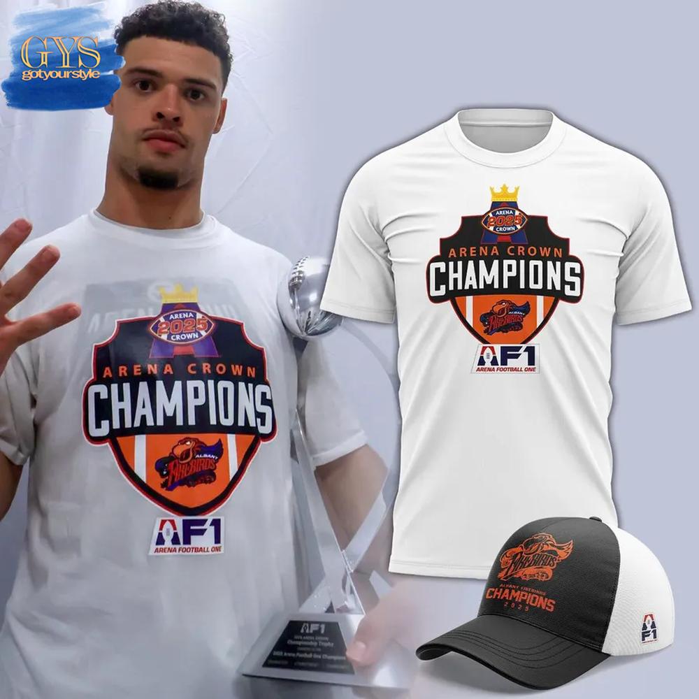 Albany Empire 2023 ArenaBowl Champions T-Shirt Premium Merchandise