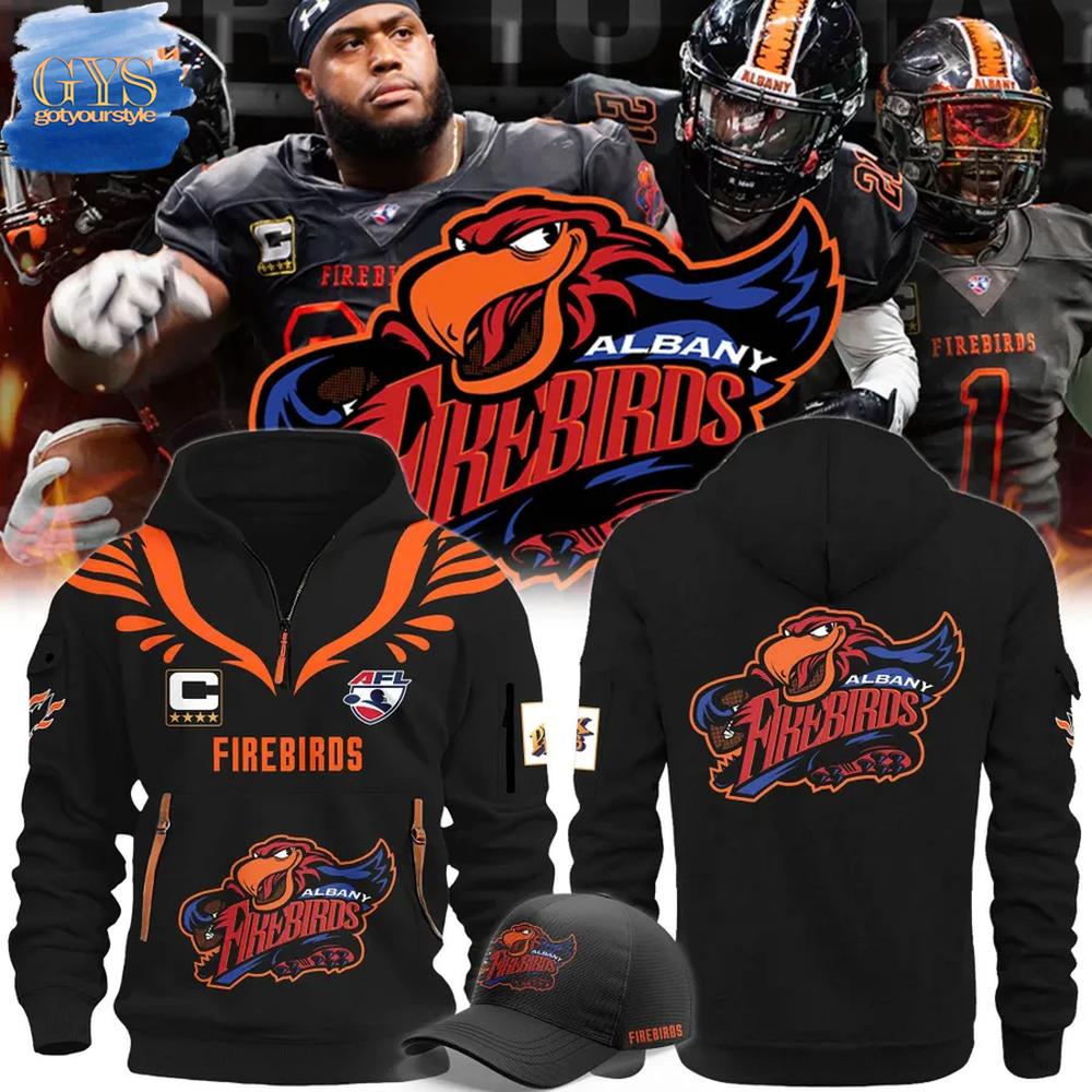 Albany Firebirds AFL Limited Edition Quarter Zip Hoodie Premium Merchandise