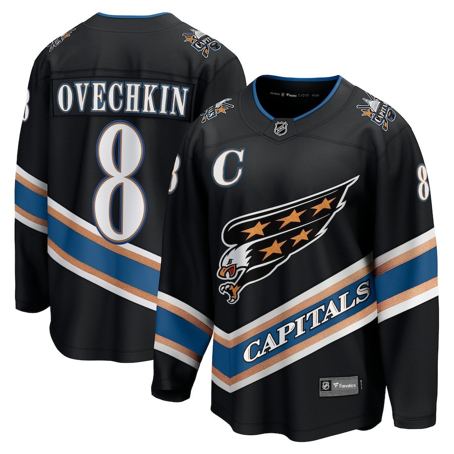 Alex Ovechkin Jersey Menâ€™s Washington Capitals Alternate 50Th Anniversary Player Jersey