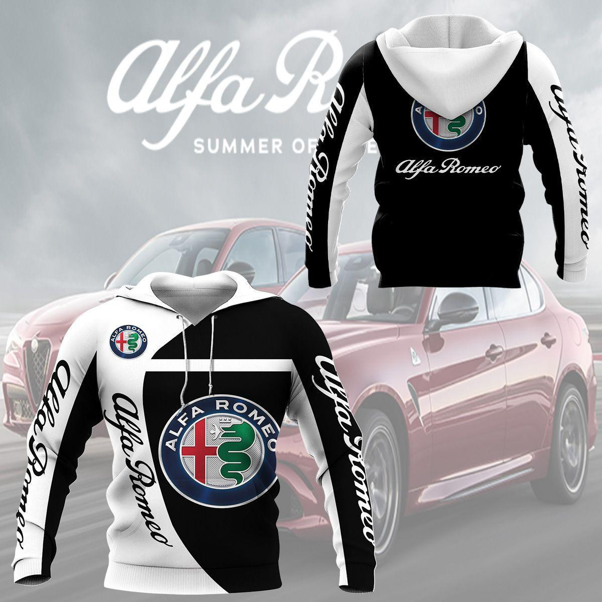 Alfa Romeo Shirt Fan Gift 190 Version Unisex 3d Hoodie Zip Hoodie