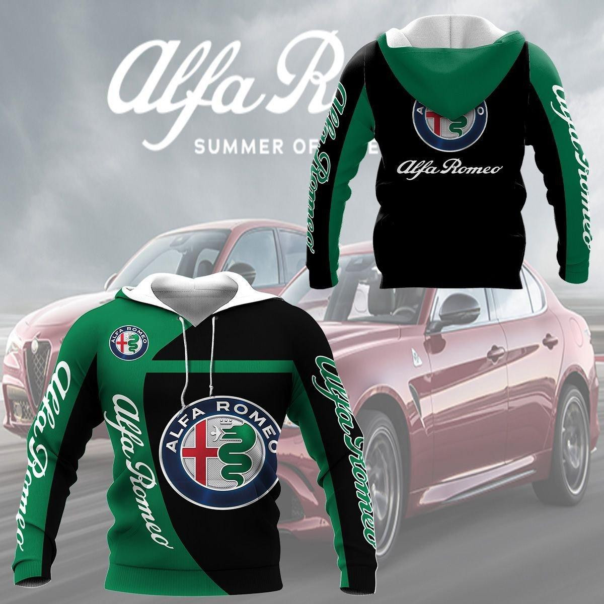 Alfa Romeo Shirt Fan Gift 192 Version Unisex 3d Hoodie Zip Hoodie