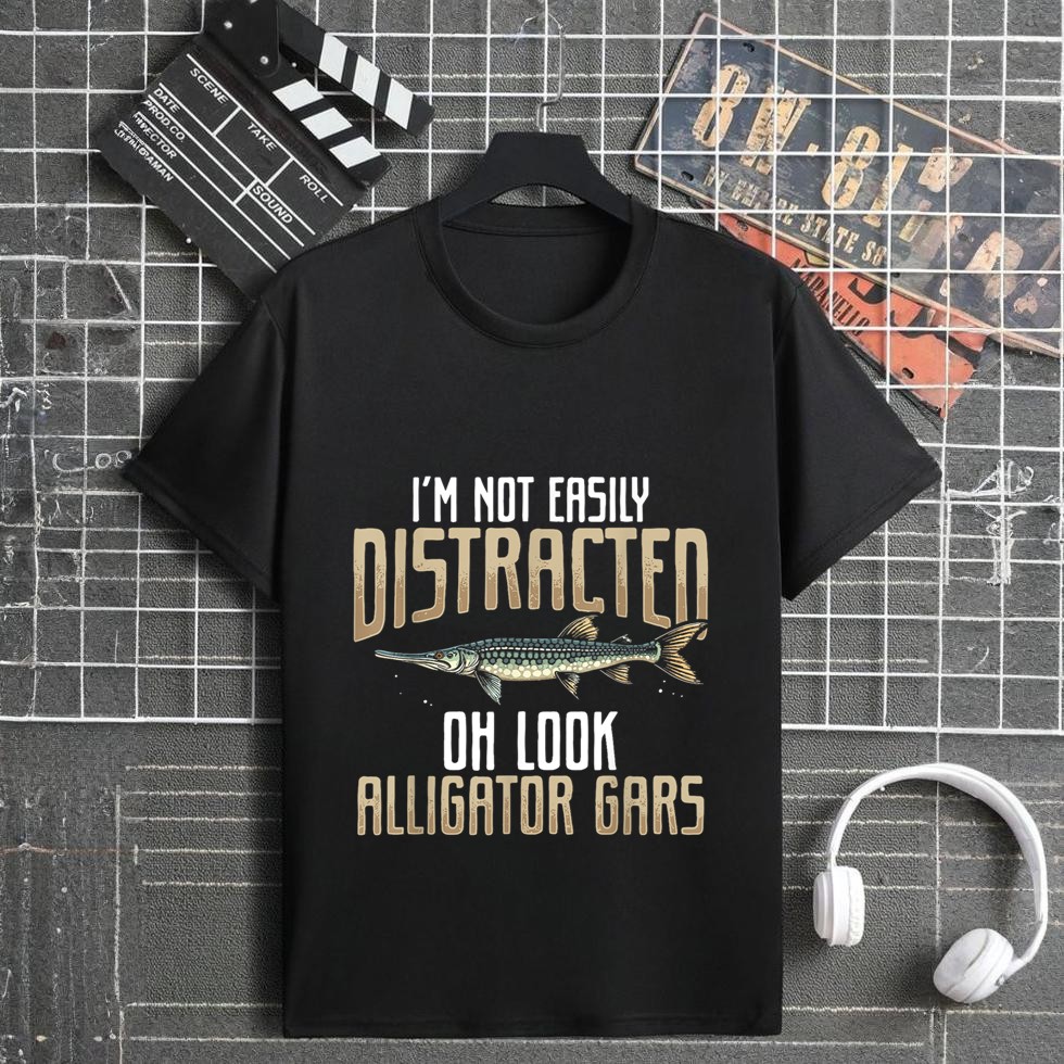 Alligator Gar Fishing Accessories for Men Gar Fisherman T-Shirt
