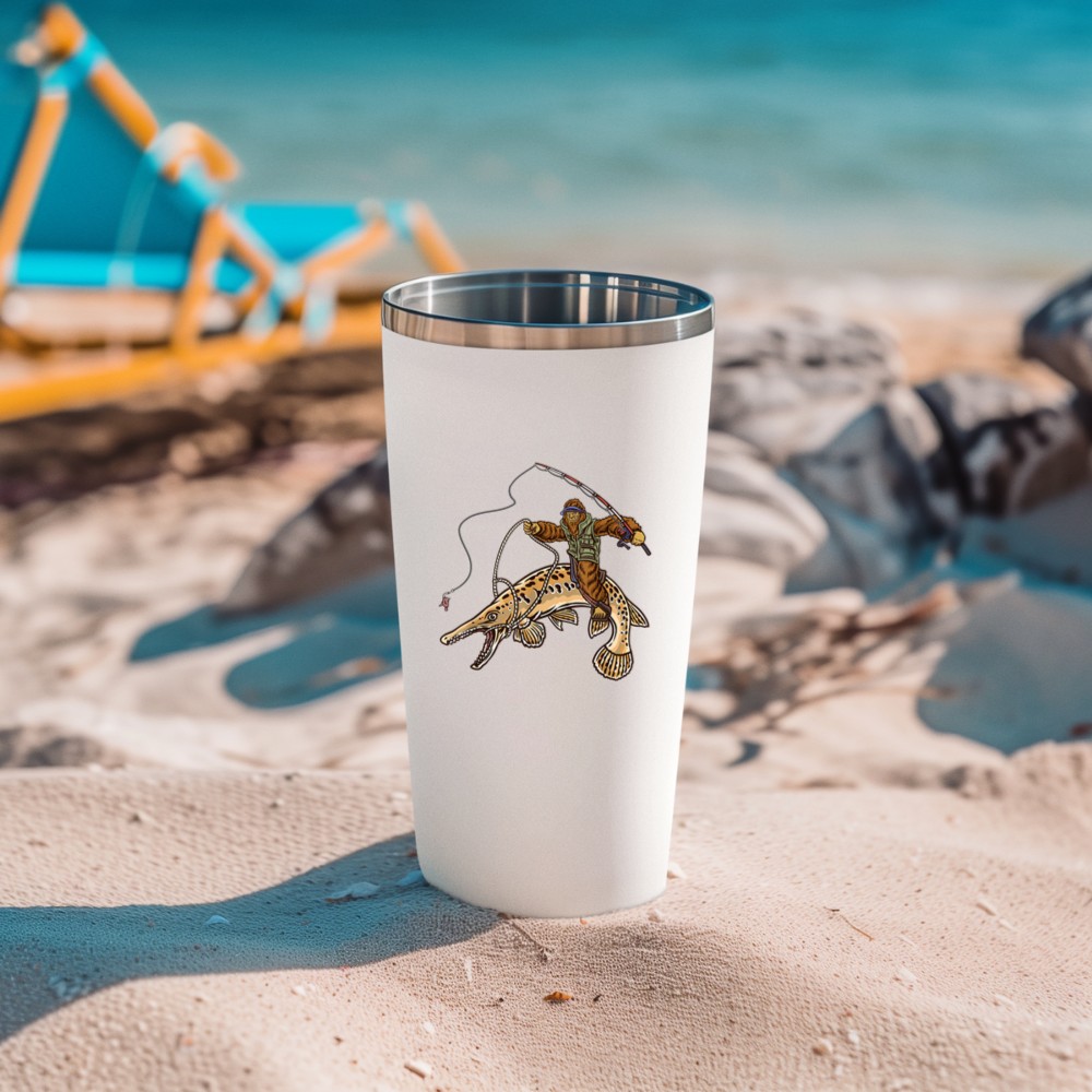 Alligator Gar Fishing Bigfoot Fisherman Tumbler