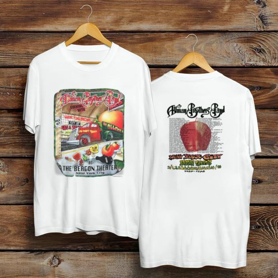 Allman Brothers Band Beacon Theater 1996 Tour T-Shirt Premium Merchandise