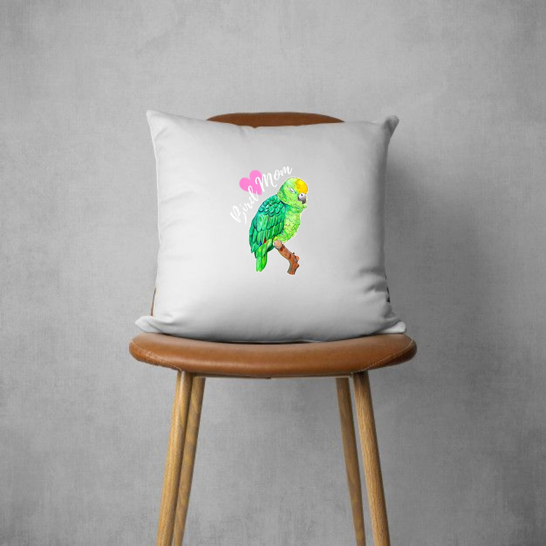 Amazon Parrot Lover Bird Mom Watercolor Pillows