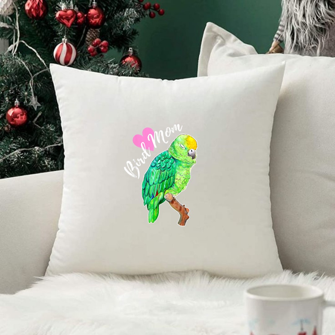 Amazon Parrot Lover Bird Mom Watercolor Pillows