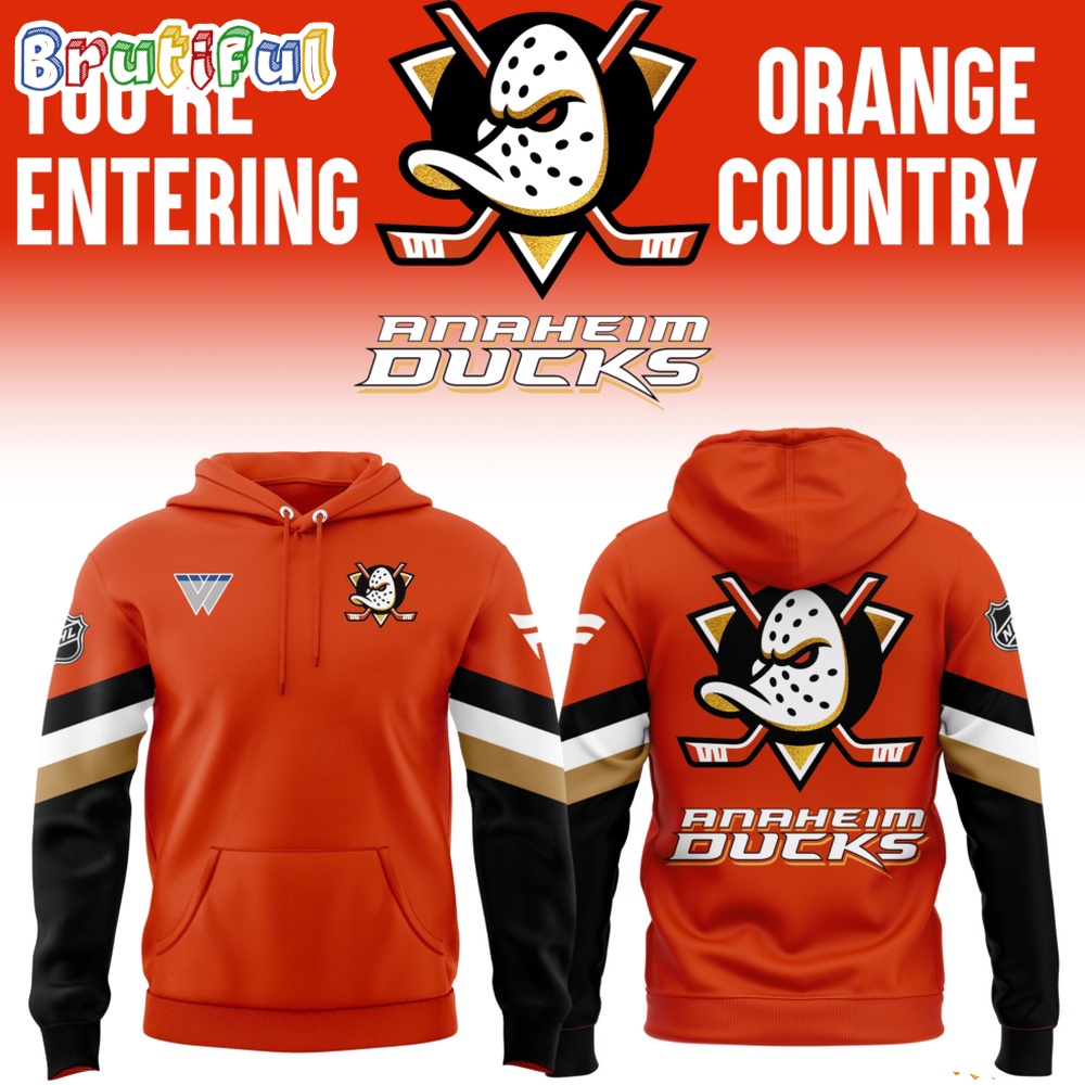 Anaheim Ducks Hockey 2024 Orange Country Hoodie