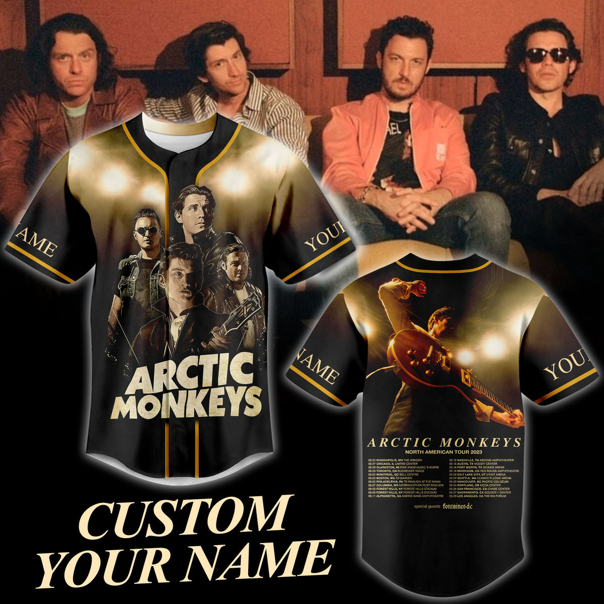 Arctic Monkeys Baseball Jersey For Fans