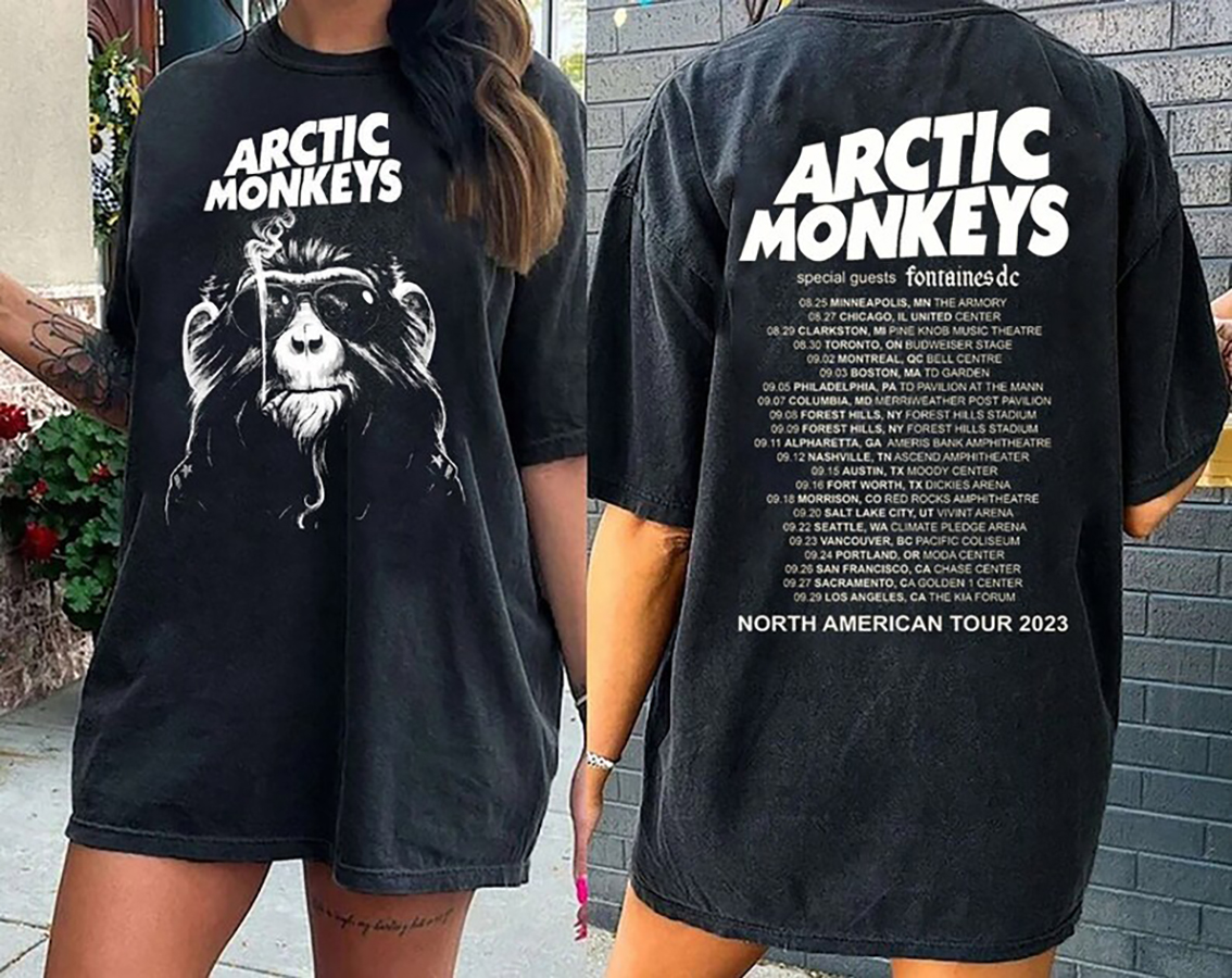 Arctic Monkeys tour 2024 2025 shirt, Arctic Monkeys Band Shirt, North American Tour T-Shirt Premium Merchandise