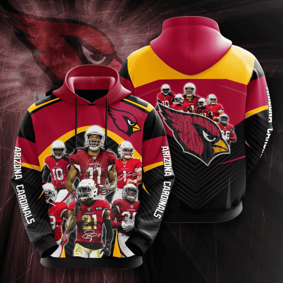 Arizona Cardinals All Team Hoodie  Zip Hoodie Version 2986