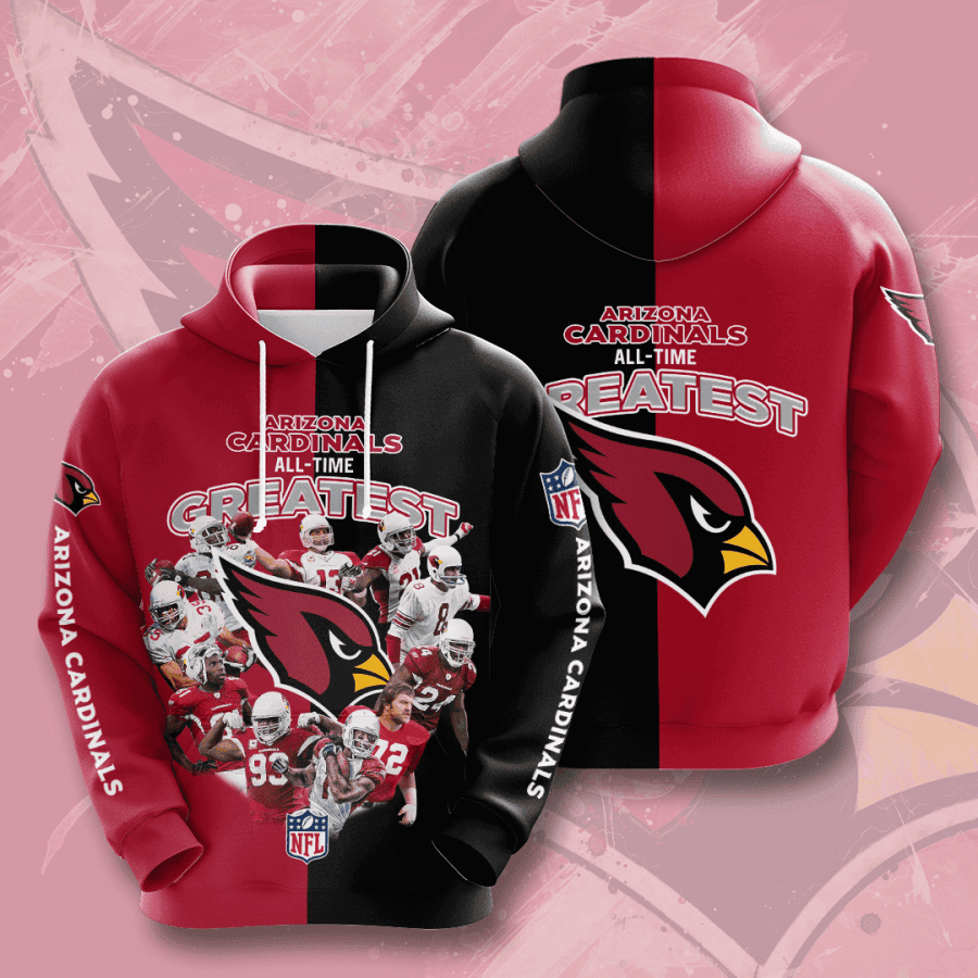 Arizona Cardinals All Time Greatest Hoodie Zip Hoodie