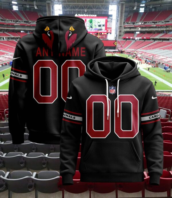 Arizona Cardinals Custom Name And Number 3D Hoodie Version 168