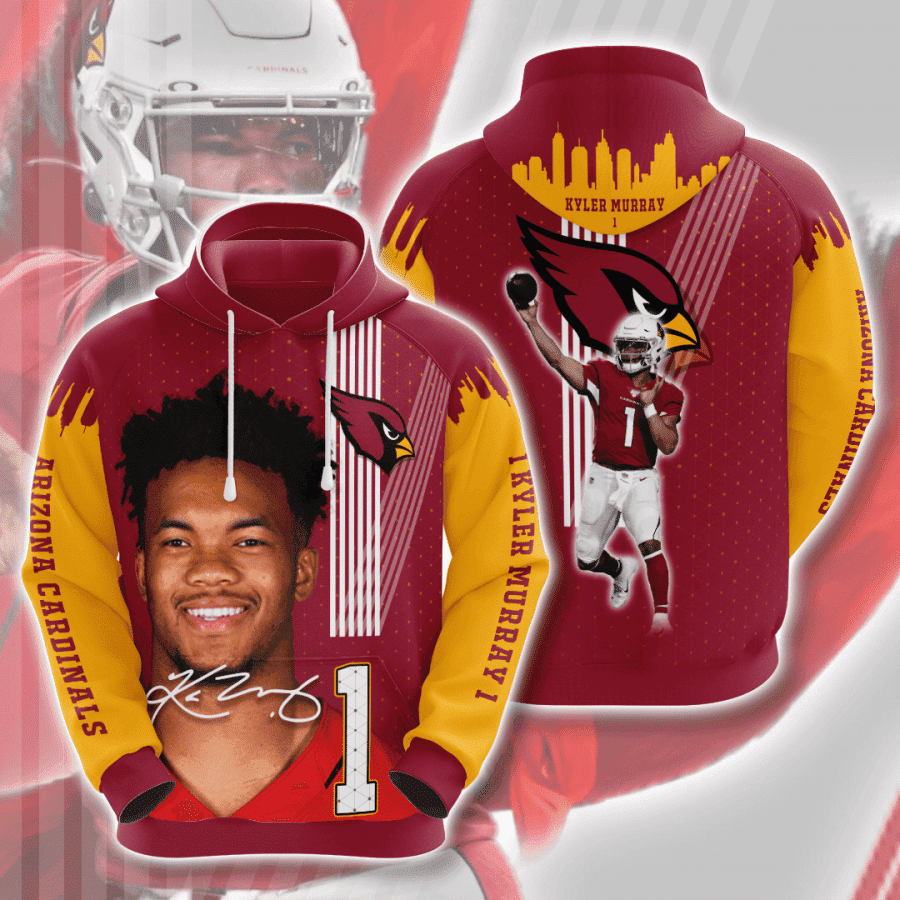 Arizona Cardinals Kyler Murray 1 Hoodie  Zip Hoodie
