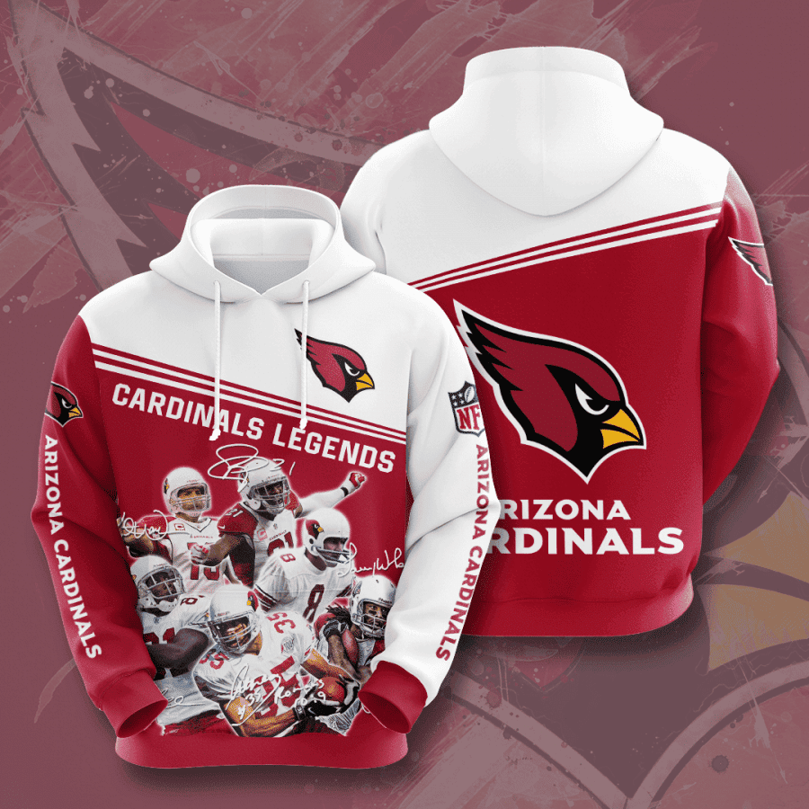 Arizona Cardinals Legends Hoodie  Zip Hoodie Version 2933