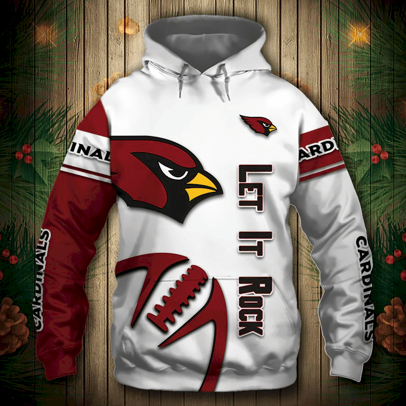 Arizona Cardinals Lets it rock Unisex 3D Hoodie