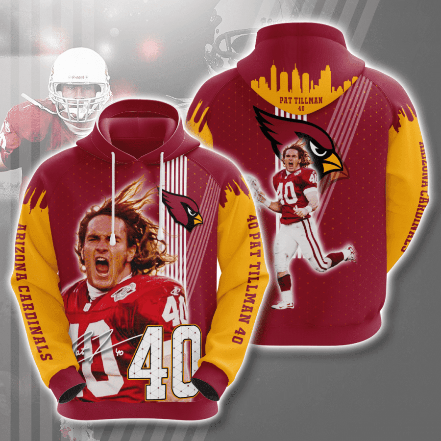 Arizona Cardinals Pat Tillman Hoodie  Zip Hoodie Version 2968