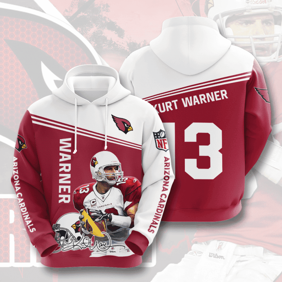 Arizona Cardinals Warner 13 Hoodie  Zip Hoodie Version 2952