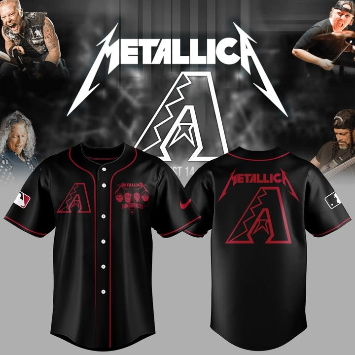 Arizona Diamondbacks X Metallica Night Jersey MLB Baseball Merch Best Gifts For Fans