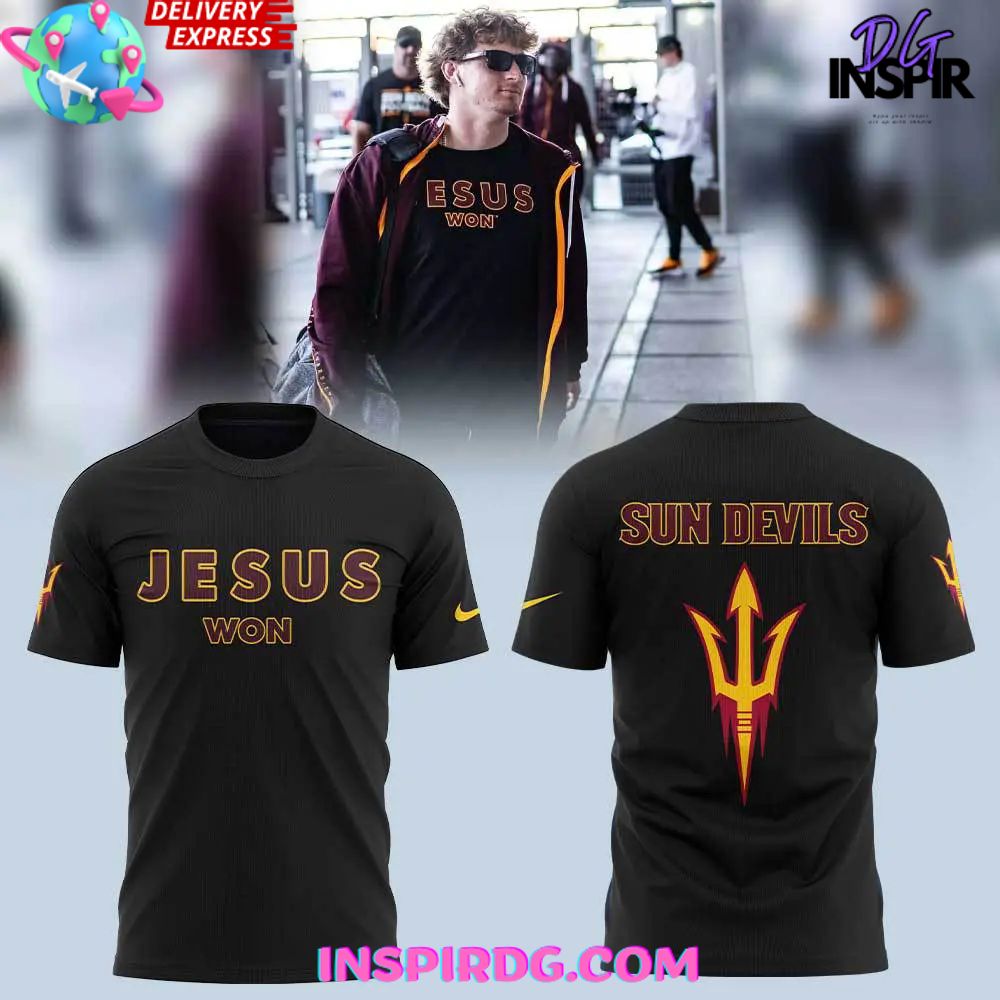 Arizona State Sun Devils Jesus Won Performance T-Shirt Premium Merchandise
