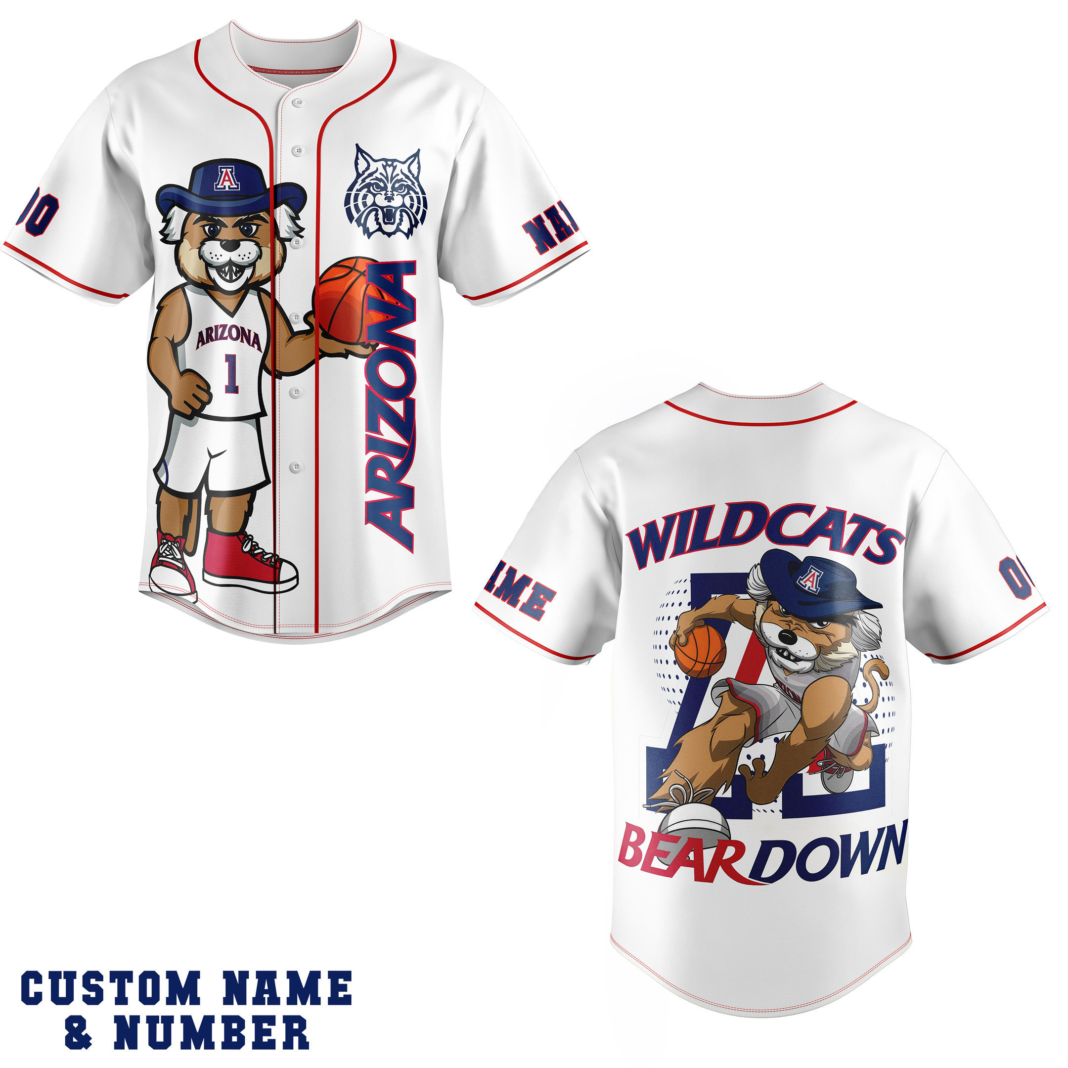 Arizona Wildcats Baseball Jersey For Fans