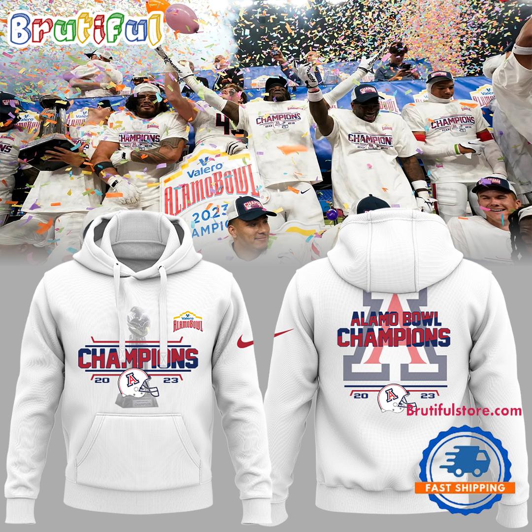 Arizona Wildcats Football Alamo Bowl Champions Hoodie