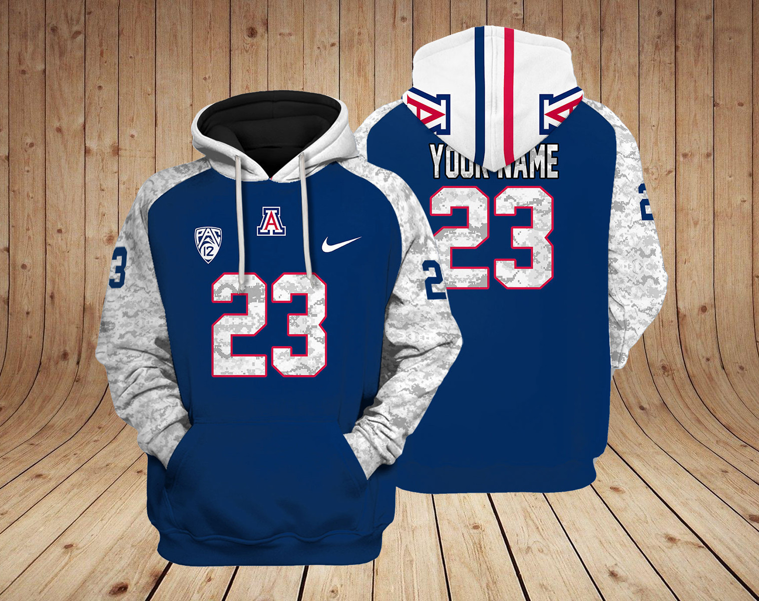 Arizona Wildcats NCAA Custom 3D Hoodie PT37083