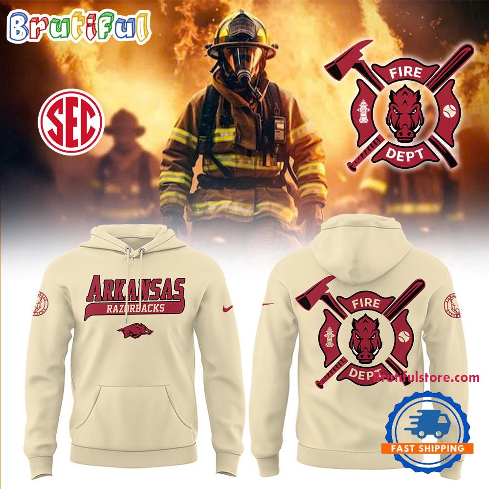 Arkansas Razorback x Firefighter Appreciation Night 3D All Over Print Hoodie