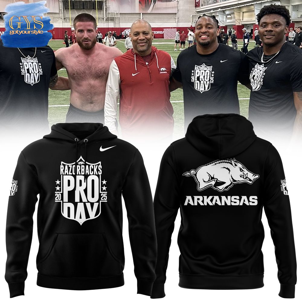 Arkansas Razorbacks Football Pro Day Limited Edition Hoodie