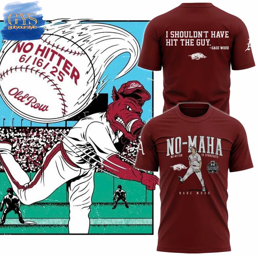 Arkansas Razorbacks No Hitter No-Maha Special Edition T-Shirt Premium Merchandises