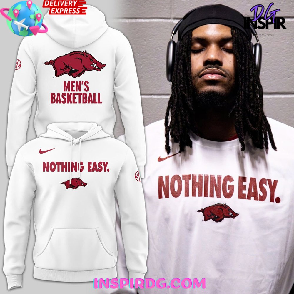 Arkansas Razorbacks Nothing Easy Special Hoodie