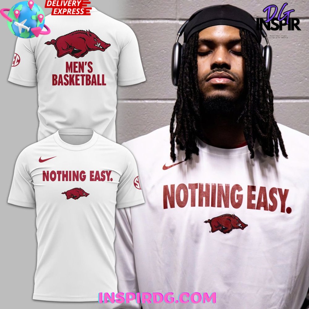 Arkansas Razorbacks Nothing Easy Special T-Shirt Premium Merchandise