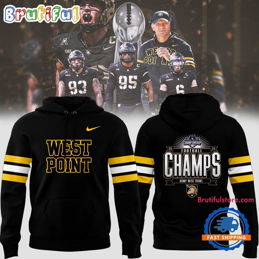 Army Black Knights 2024 AAC Football Conference Champions Hoodie